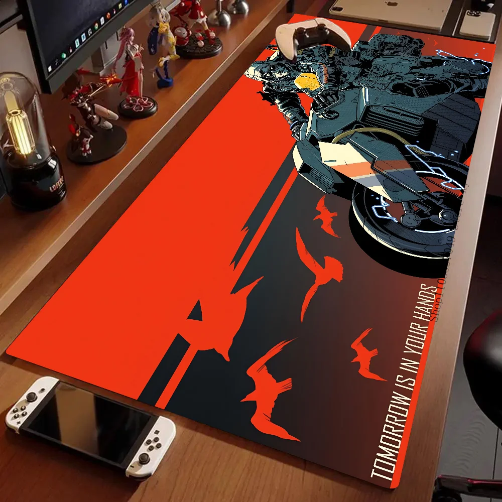 ロックエッジ付きの大型ゲーミングマウスパッド、コンピューターのキーボードとテーブル用のマット、大型デスク、ゲームのD-Deathストランド