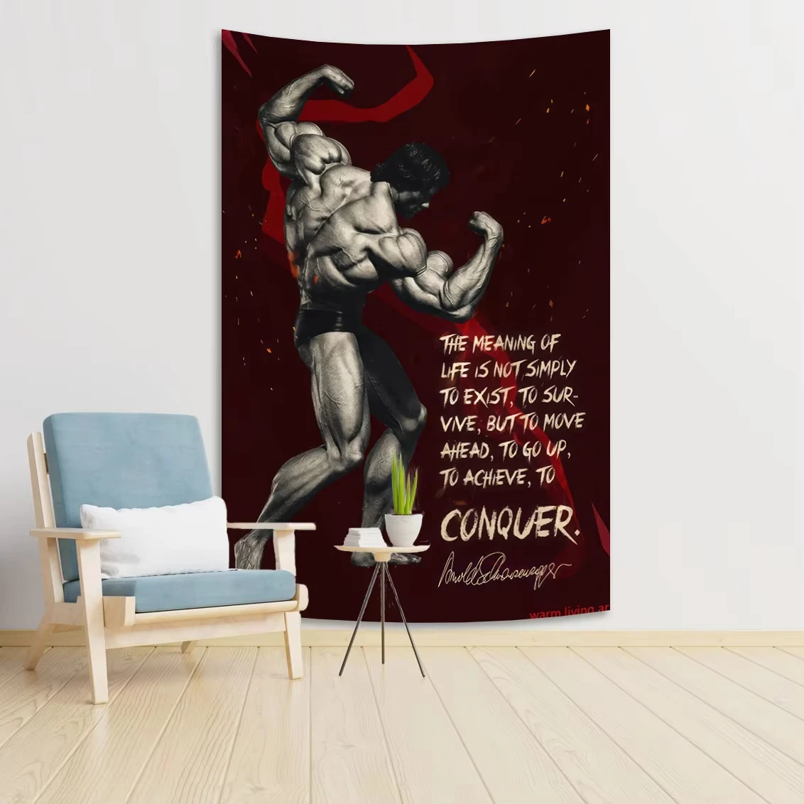 Classic Aesthetic Wall Decoration Tapestry Bodybuilding Muscles Fitness Gym Printed Canvas Poster