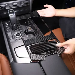 For Maserati Ghibli 2014-2022 Soft Carbon Fiber Car Center Control Gear Panel Cover Trim Sticker Car Accessories