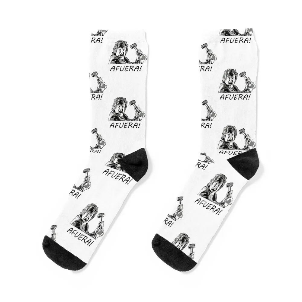 Javier Milei Afuera Socks hiphop snow floor short Ladies Socks Men's