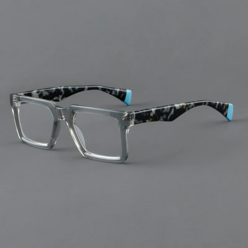 

BETSION High Quality Eyeglasses for Men Hand Made Square Vintage Acetate Glasses Frame for Women Myopia Eyewear Frames