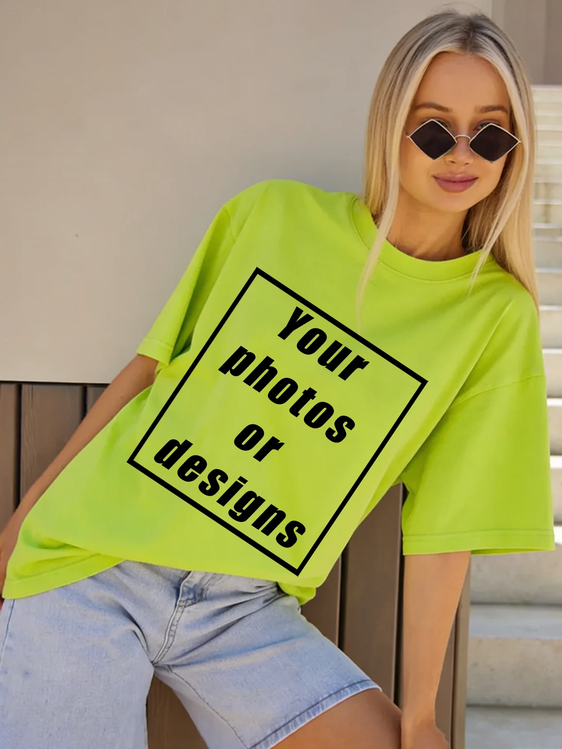 Custom Personalized Graphic Logo Basics T-Shirts Outdoor Loose Clothing Fashion O-Neck Top Unisex Summer 100%cotton Family Tee