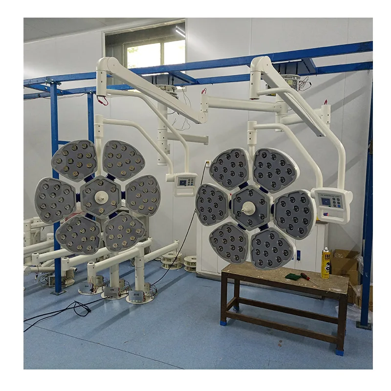 

LED Surgical Shadowless Lamp Double Headed Petal Surgical Lamp Medical Aesthetic Plastic Surgery Shadowless Lamp