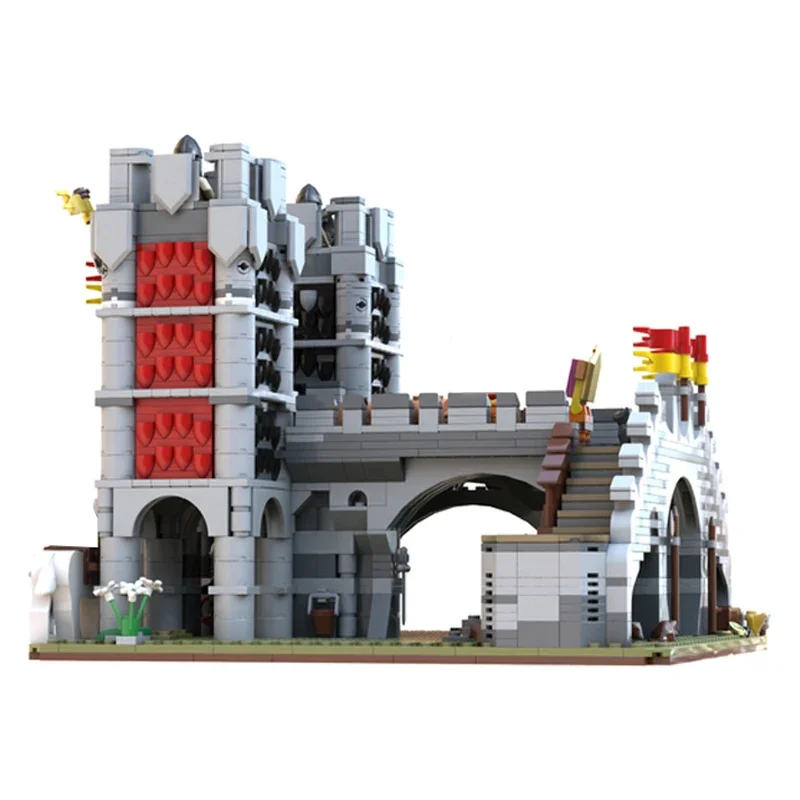 kinderen bakstenen kasteel middeleeuws speelgoed bouwstenen bakstenen ridders kasteel serie moc architectuur voor kinderen set compatibele toren