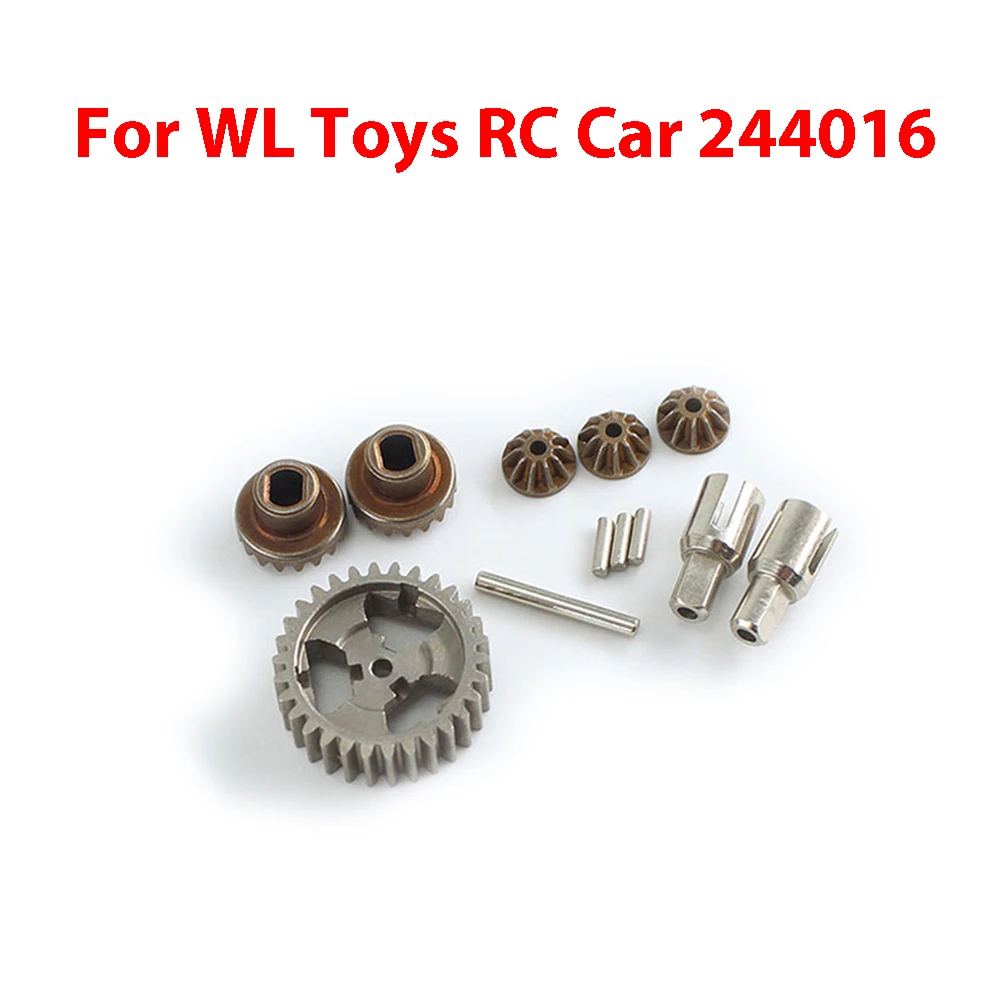 

For WL Toys RC Car 244016 RC Model Car 3343 Metal Differential Assembly Complete Gear Set with Joint Cups and Shafts