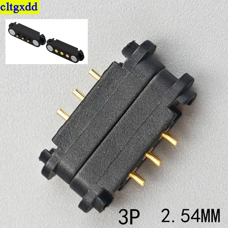 Cltgxdd 1 set DC magnetic Pogopin connector 2/3/4/5/6/7/8Pin male female spacing 2.3/2.54/2.5/2.80mm spring 2A DC power socket