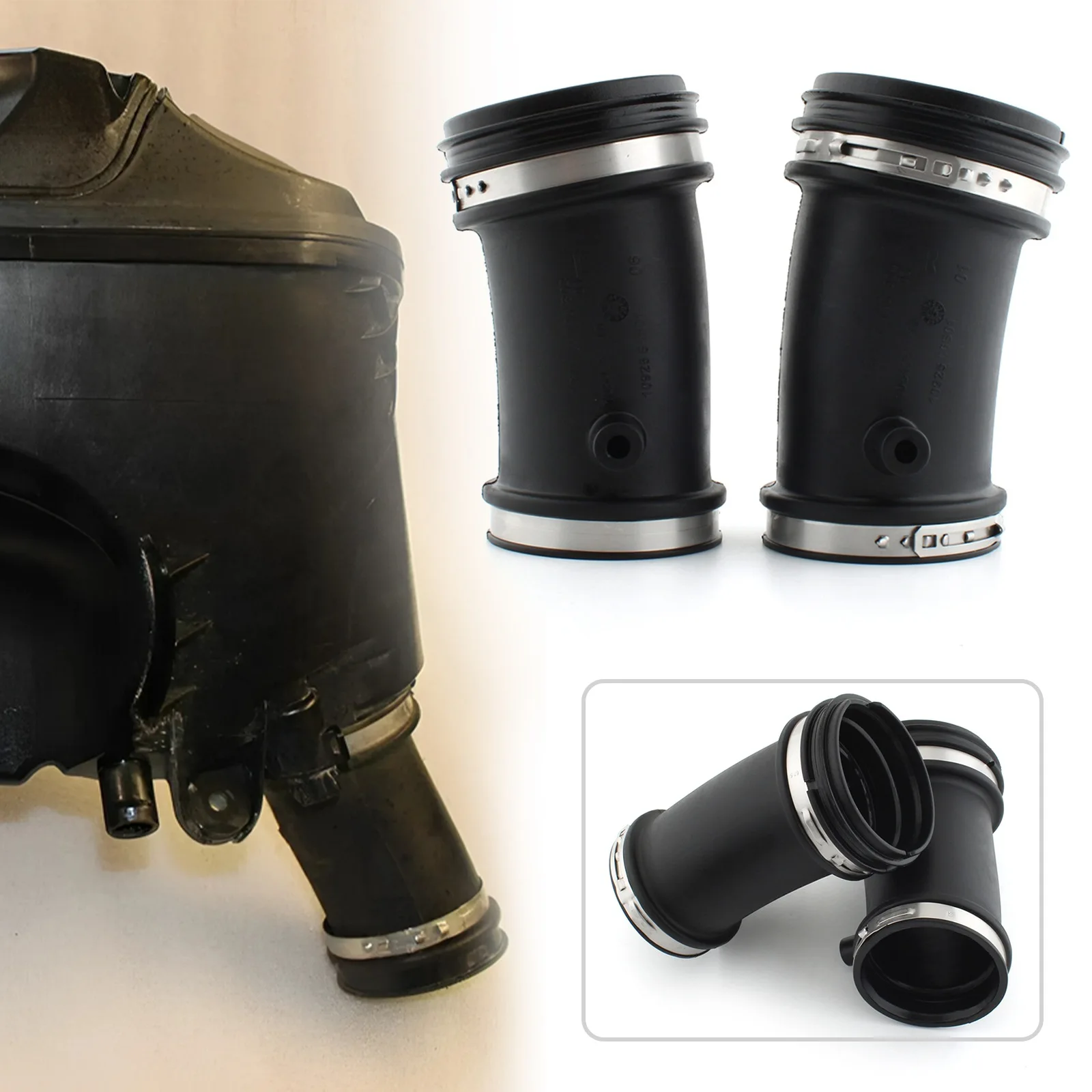 1 زوج صندوق فلتر الهواء أنابيب الشفط لسيارات BMW R1200GS 2014-2018 #2