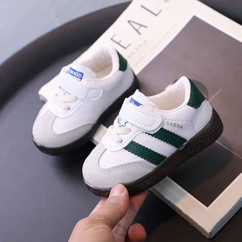 Girl Child Sport Shoe Spring Autumn Versatile Boys School Casual Shoes Fashion Walking Non-slip Kids Running Sneakers Hook Loop