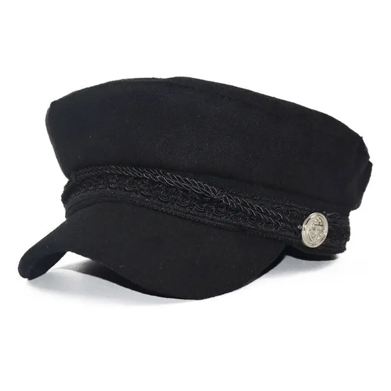 Fashion Men Women Autumn Winter Fashion Berets Caps Greek Fisherman Sailor Cap Fiddler Hat Peaked Cap Berets Elastic Band