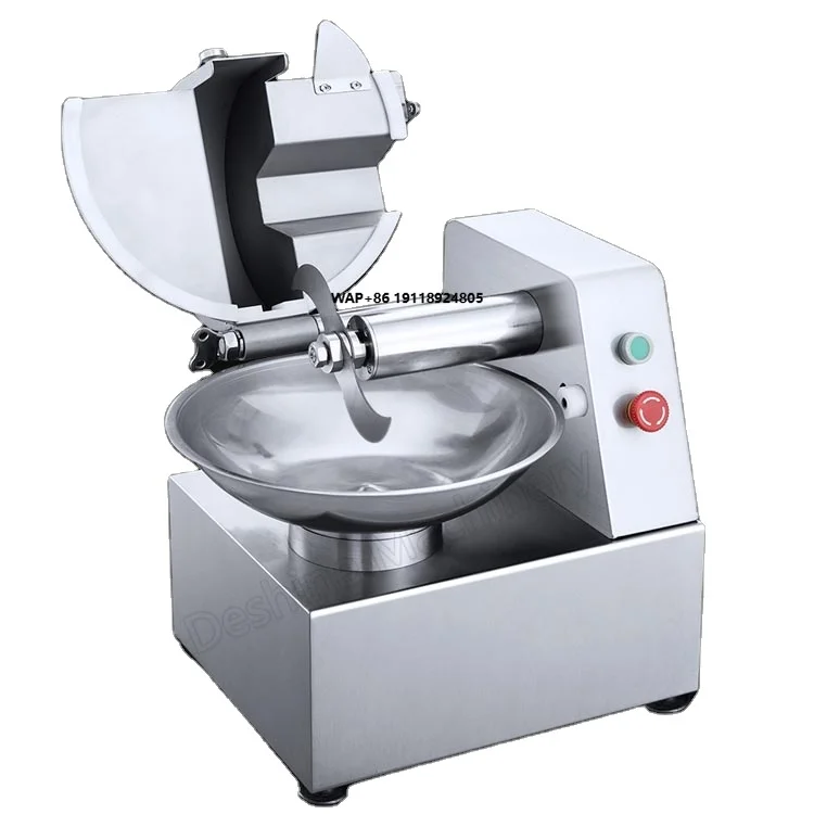 Commercial Spiral Electric Manual Chopper Cutting Machine Bowl Cutter Meat Vegetable Chopper Machine