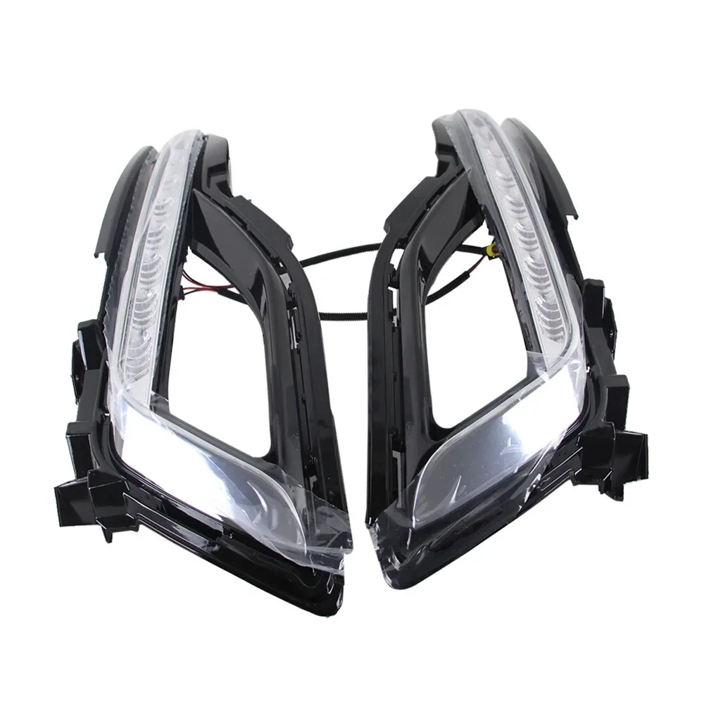 لشركة هيونداي سوناتا 2015 2016 2017 LED DRL النهار تشغيل مصابيح أضواء الضباب + غطاء
