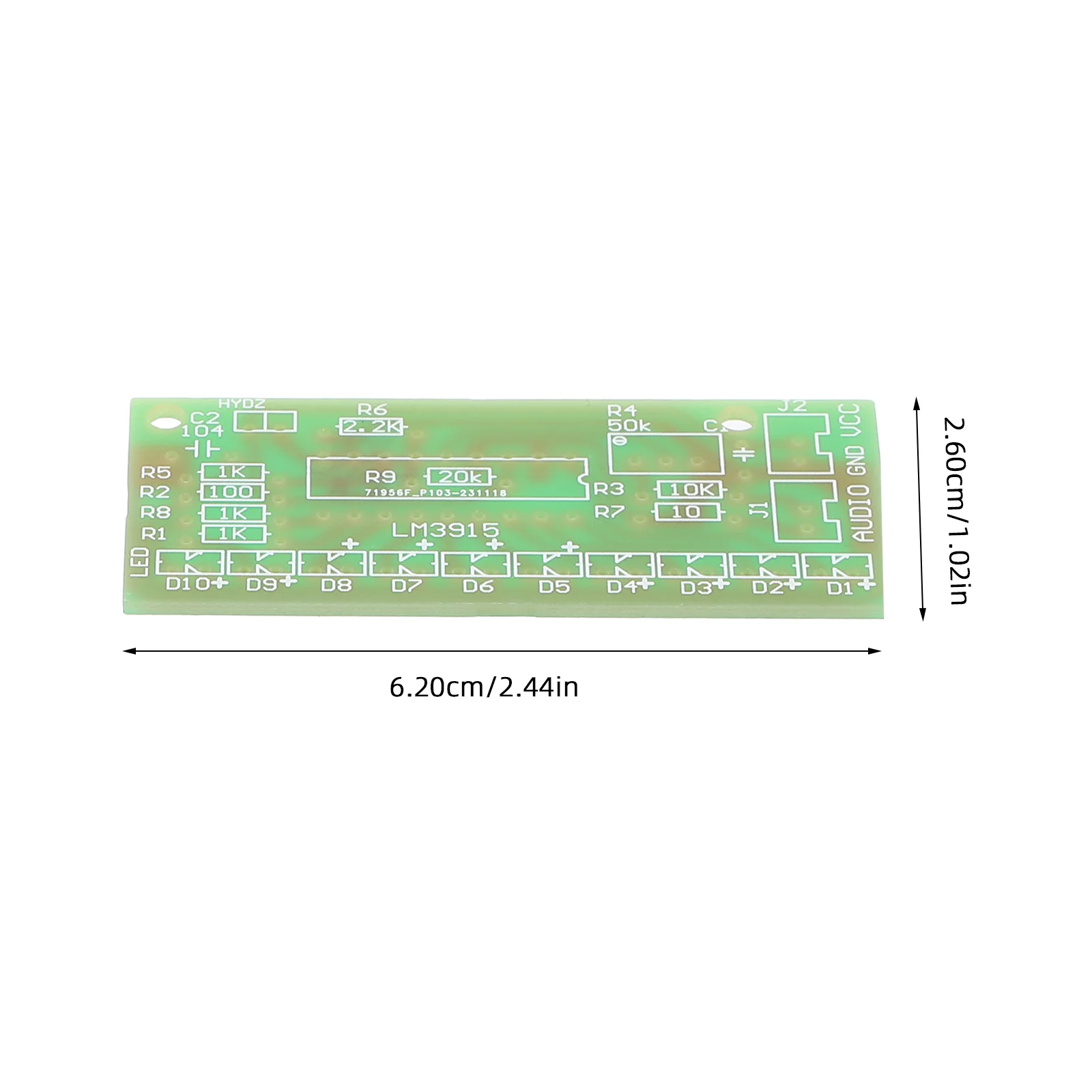 Kit Indicador de Nível para DIY, Ensino Eletrônico Suprimentos, Peças do Projeto Set, Áudio Acessórios De Solda, Prática de Projetos