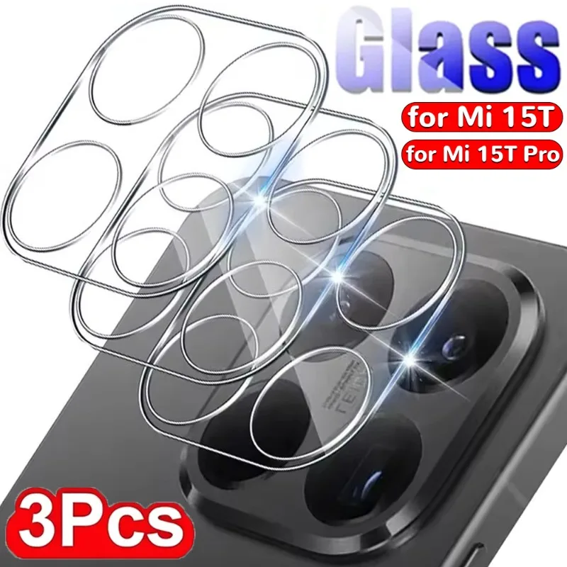1/2/3 шт. Защитная пленка для экрана камеры Xiaomi 15T, прозрачная, устойчивая к царапинам, из закаленного стекла, защитная пленка для объектива Xiaomi 15T Pro