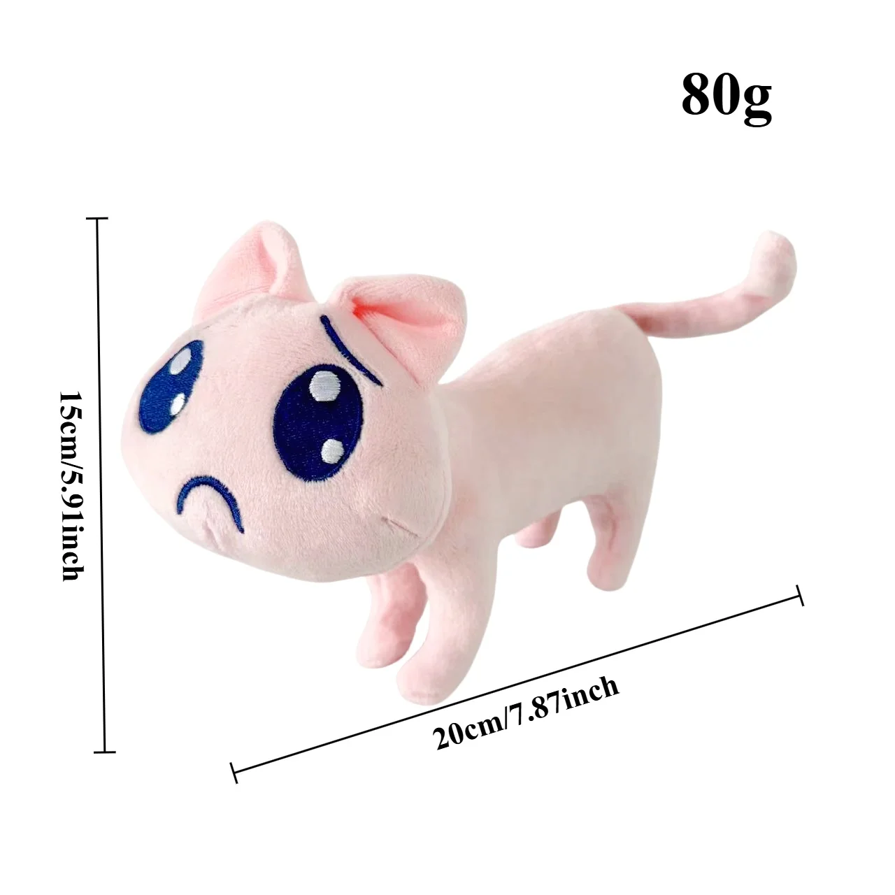 ¡Gato P súper lindo! NEEDY GIRL OVERDOSE Emojis Súper Cortado Salsa de Ángel Japonés Lindo Muñeco de Lluvia Rosa Juguete de Peluche