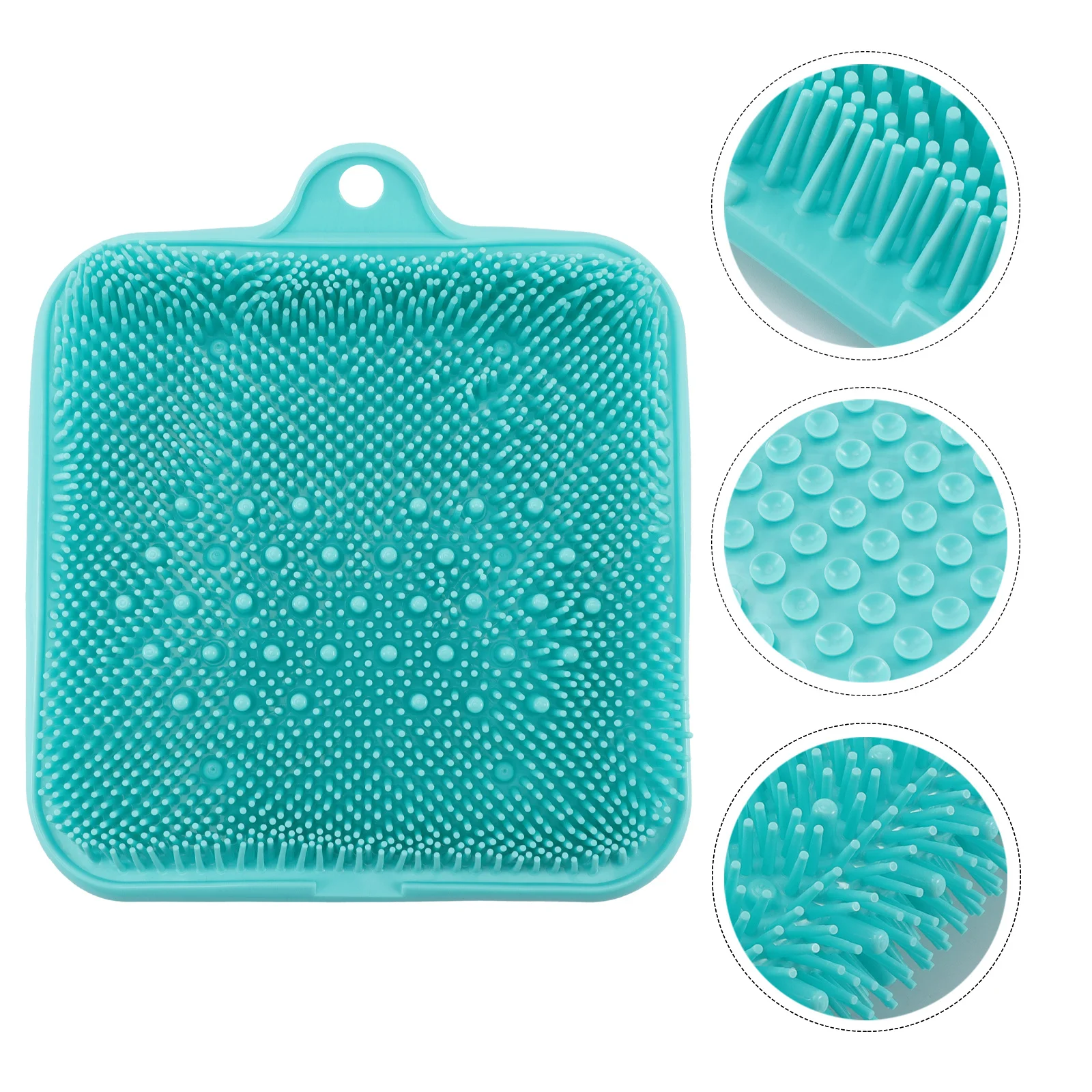 1개 실리콘 마사지 발 패드 각질 제거 샤워 발 스크러버 브러시 발 클리너 마사지기 침술 마사지 패드