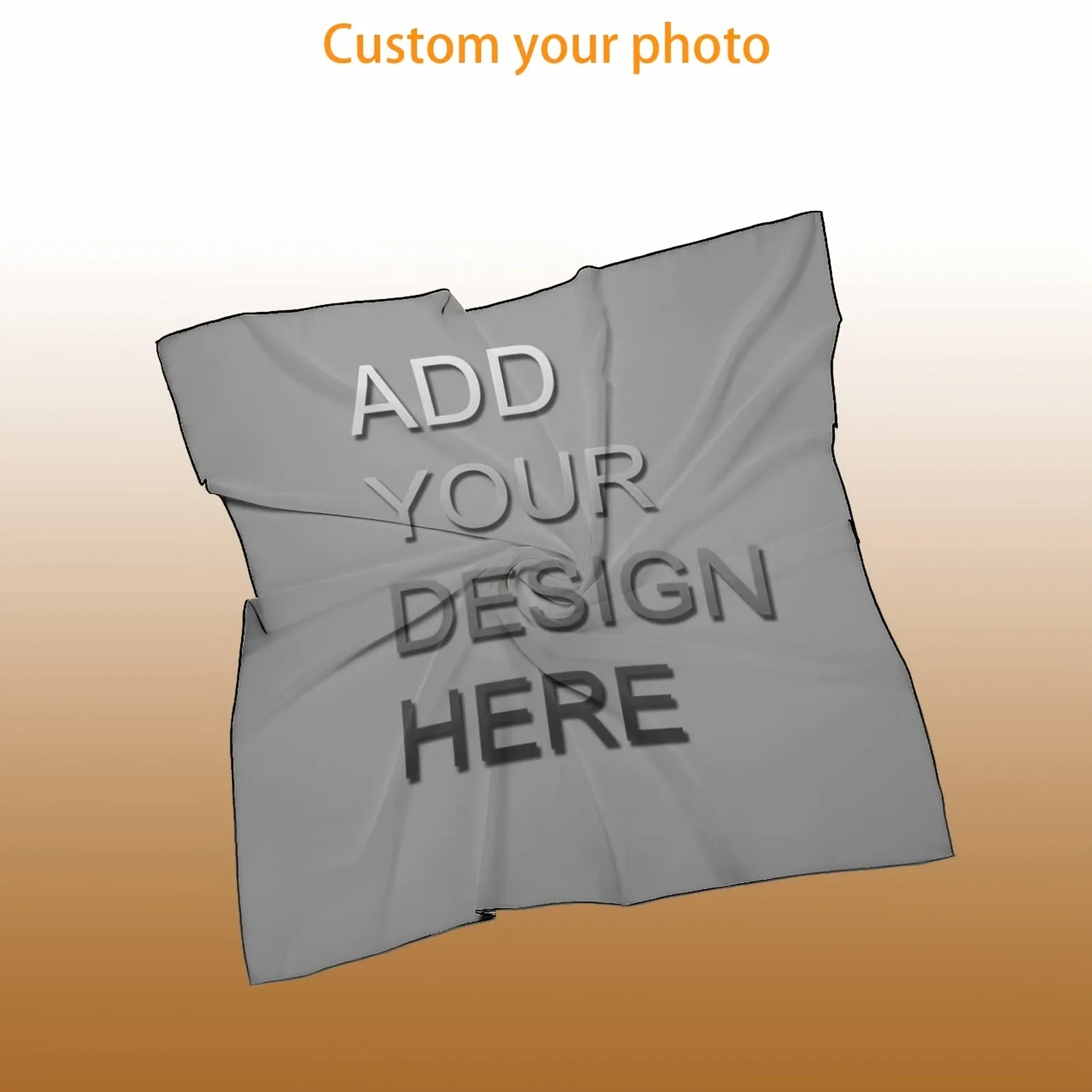 Customized silk scarf - Personalized ladies' square scarf. Photos and patterns - Birthday gift - Anniversary gift - Holiday gift