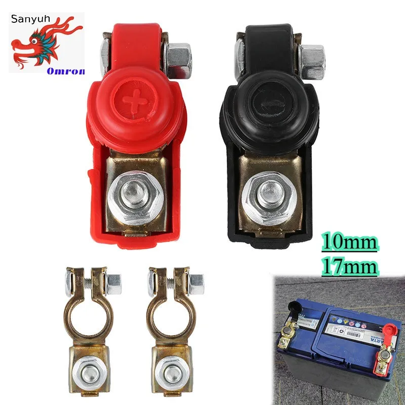 17mm 10mm car battery  pure copper thickened battery terminal, battery column connector clip