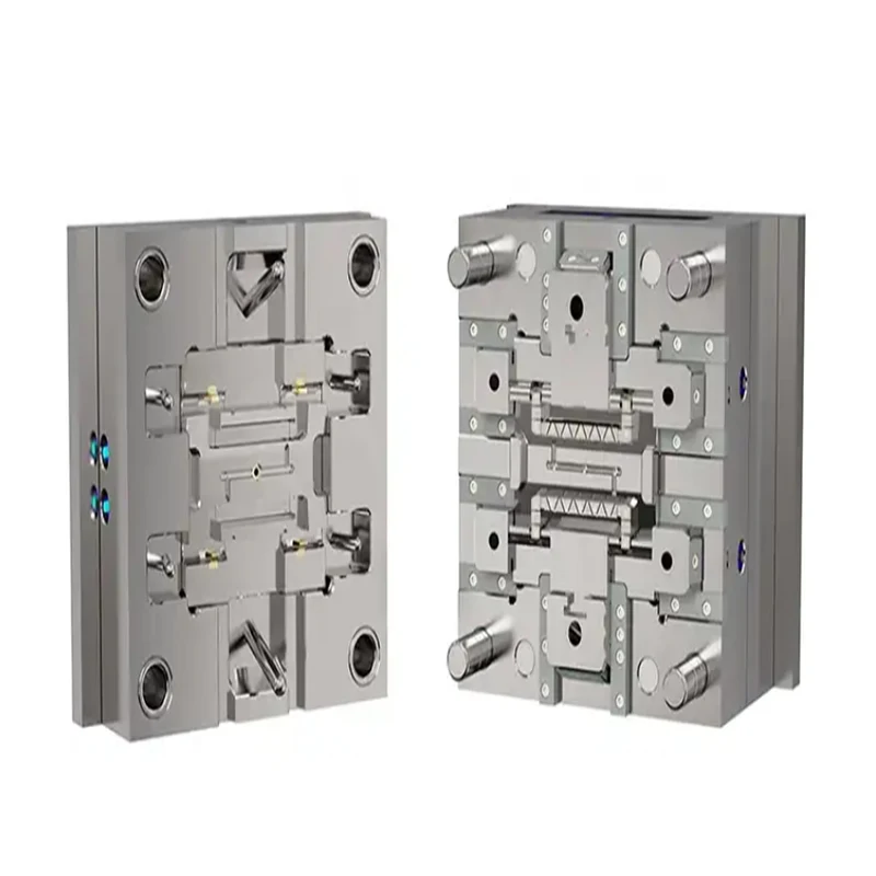 CNC machined gold anodized aluminum alloy special-shaped cavity Industrial equipment base Mechanical connection seat