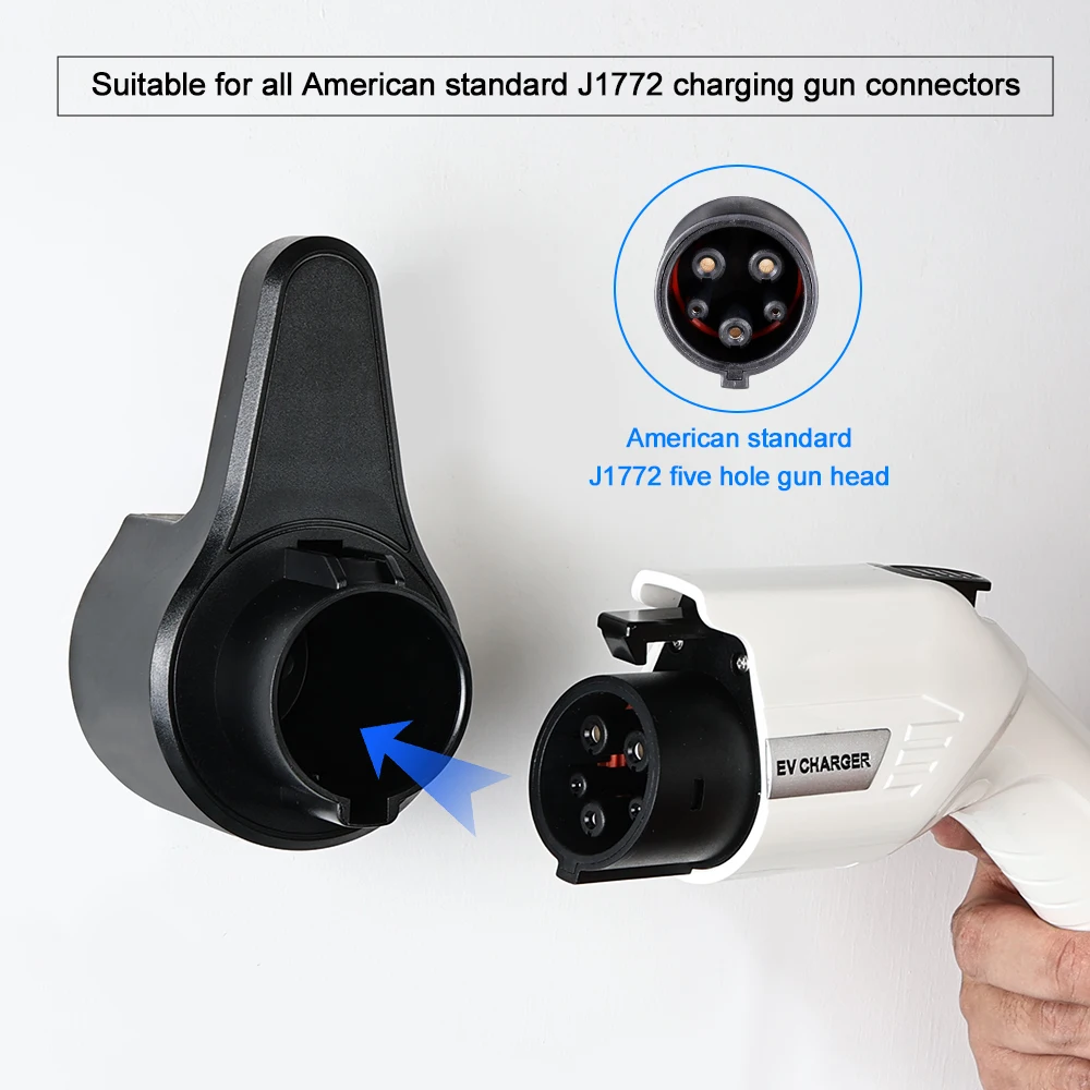 

IPENGEN держатель зарядного устройства для электромобиля, кобура, док-станция типа 2, тип 1 ГБT для Tesla, защита зарядного кабеля, проводная Wallbox