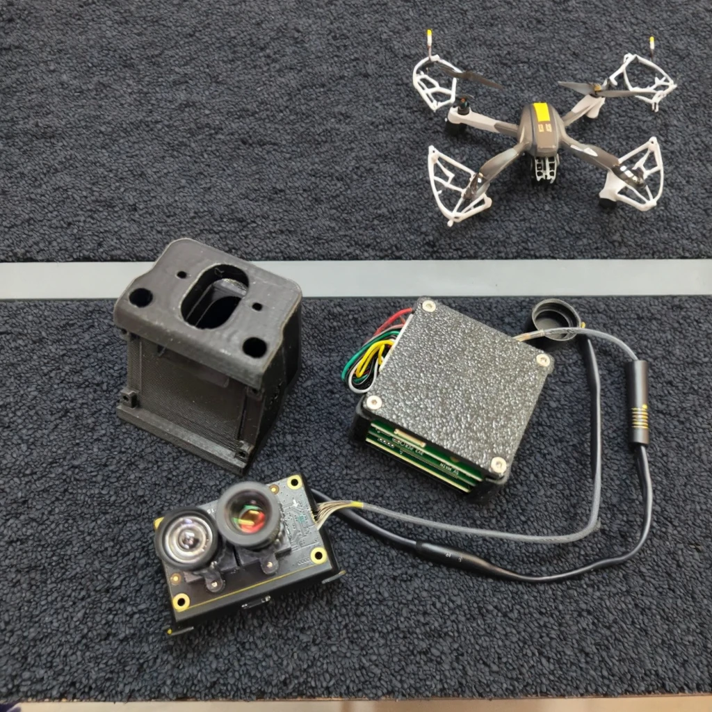 

FPV Al VisionCube S/DT Racing FPV AI Камера Система слежения с блокировкой Дрон Тепловые двойные камеры Комплект модуля для набора целей