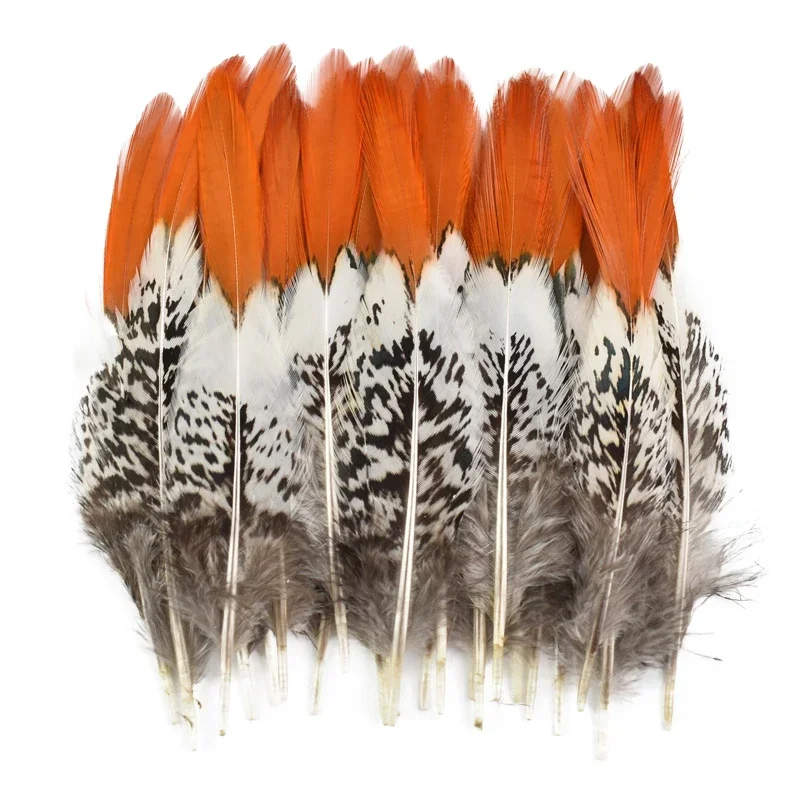 Natürliche Hühner-, Pfauen- und Fasanenfedern, kleine Federn für die Schmuckherstellung, Bastelarbeiten, Accessoires, Dekoration, Traumfänger-Dekoration. – Detail 11