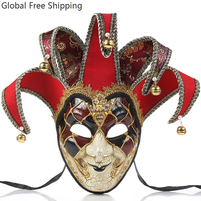 

Унисекс креативная полнолицевая маска ужасов на Хэллоуин, карнавальная цирковая ролевая игра, аксессуары для злого клоуна, карнавальная маска, реквизит для вечеринки