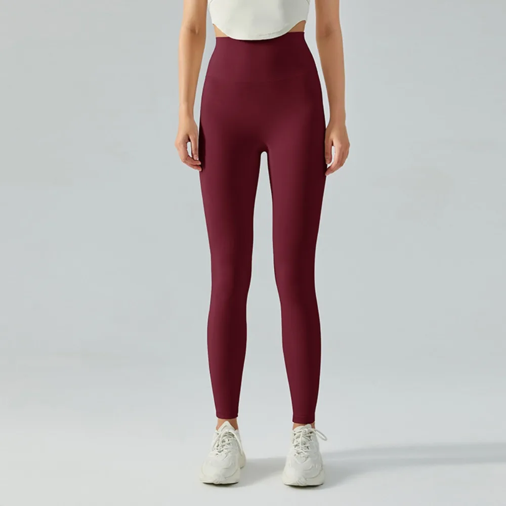 

Nude Feeling High Waist Belly-tight Yoga Pants Double-sided Grinding Peach Buttock Lift Running Sports Tight Fitness Pants