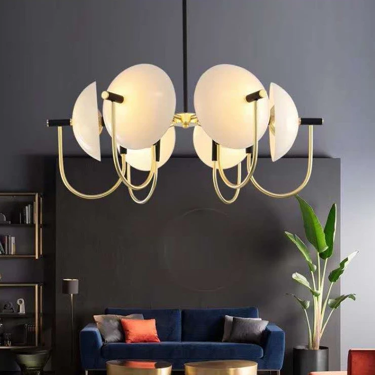 

Postmodern Nordic chandeliers, modern minimalist and atmospheric living room, dining room chandelier designer, model room