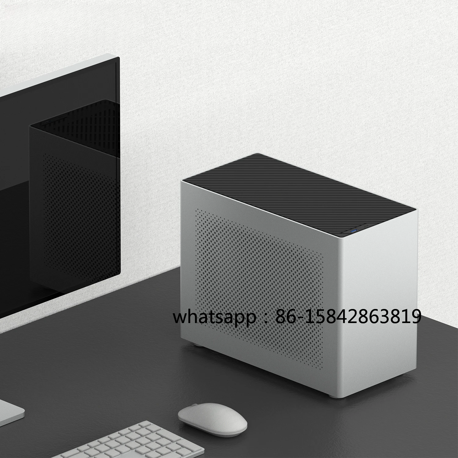 Z13 Aluminum Alloy Integrated Shell Plug-in Compact Water-cooled Mini Computer Case