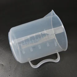 500ml Premium Clear Plastic Graduated Measuring Cup Pour Spout Kitchen Cooking Silicone Measuring Cup