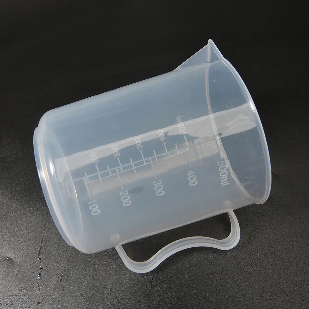 500ml  Premium Clear Plastic Graduated Measuring Cup Pour Spout Kitchen Cooking Silicone Measuring Cup