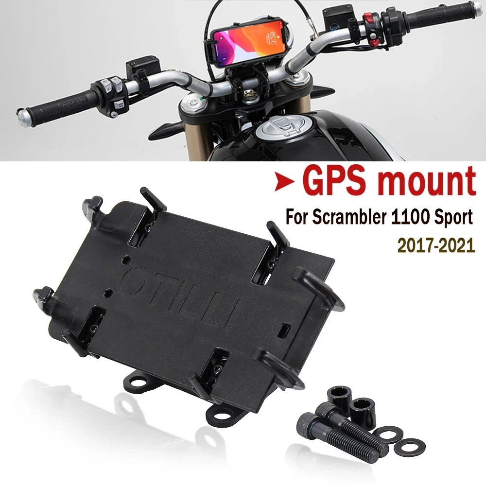 

New For Ducati Scrambler 1100 Sport 2017 2018 2019 2020 2021 GPS/SMART PHONE Navigation Bracket Motorcycle Accessorie Black