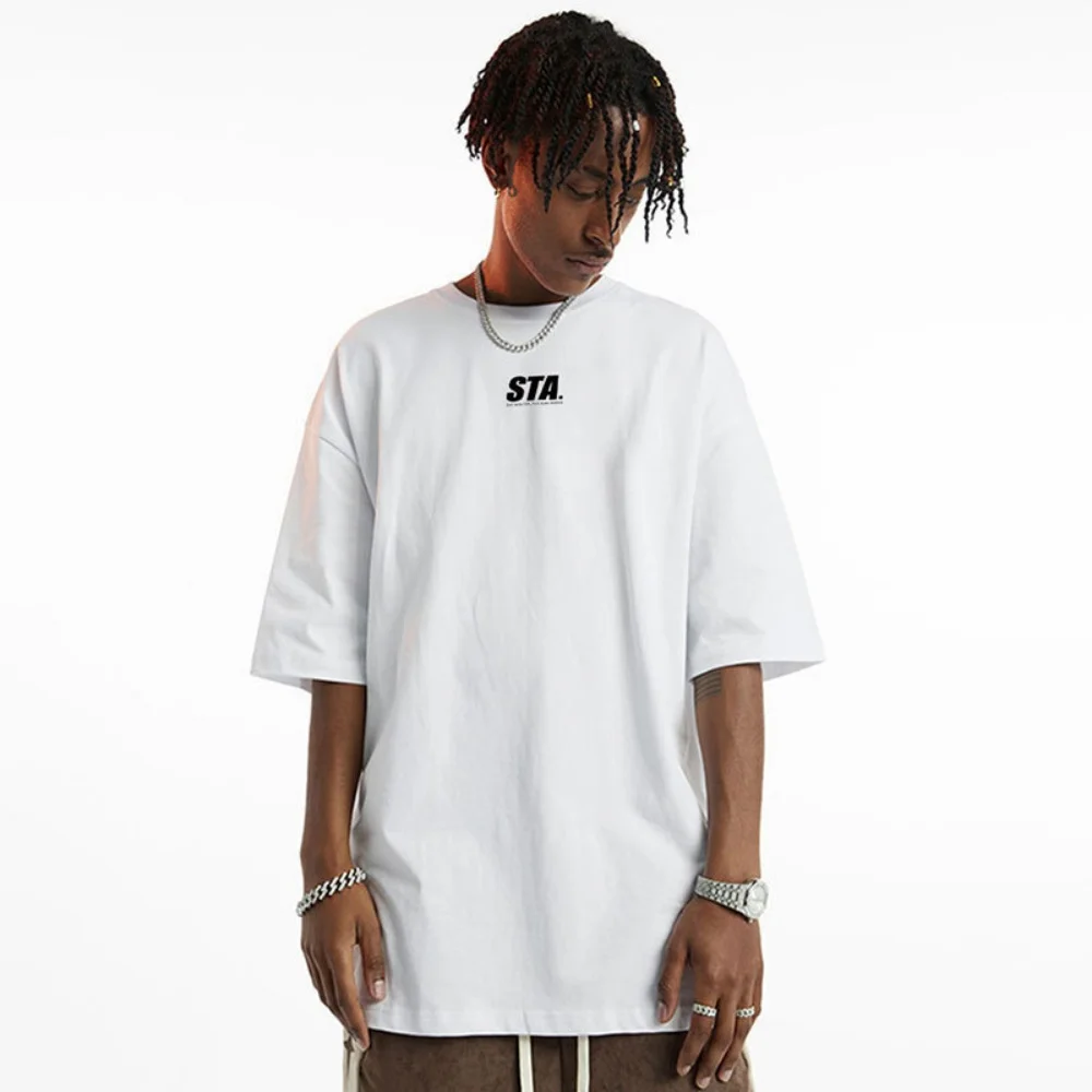 Original letter short-sleeved T-shirt Summer Cotton Leisure Sports Breathable High Quality Comfort Men's And Women's T-Shirt