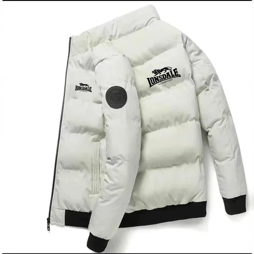 Veste en duvet de coton optique coréenne pour hommes, veste courte, automne, hiver, 2024