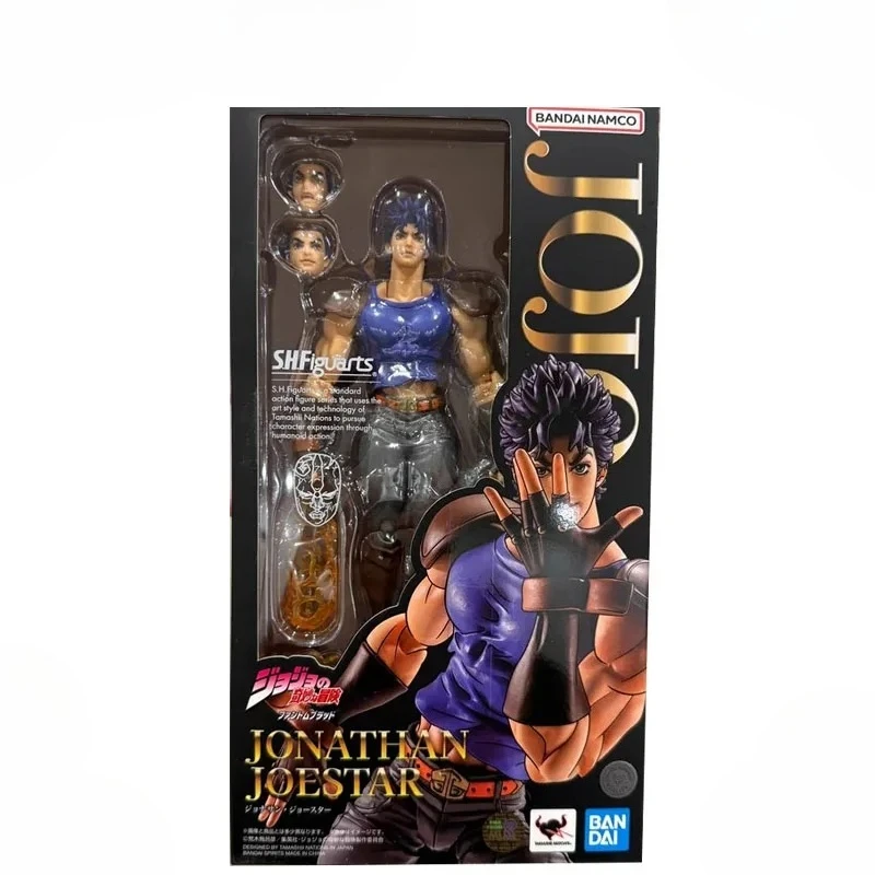 

In Stock Genuine Bandai JoJo's Bizarre Adventure Model Kit SHF Jonathan Joestar Anime Action Figure Collection Finished Model