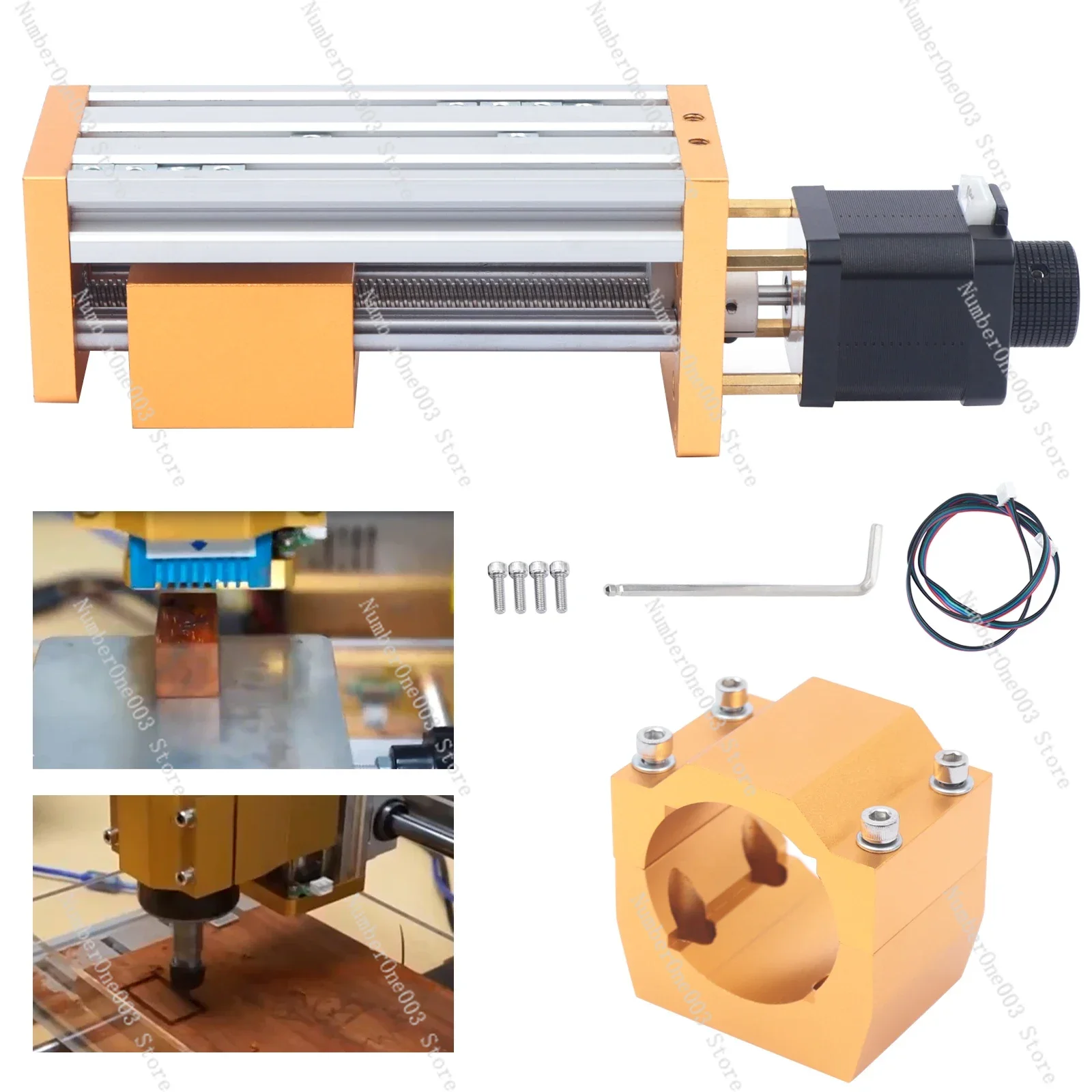 For 500W 800W 52mm Spindle CNC3018plus CNC Z Axis Stroke 85mm +Stepping Motor for Spindle 52mm