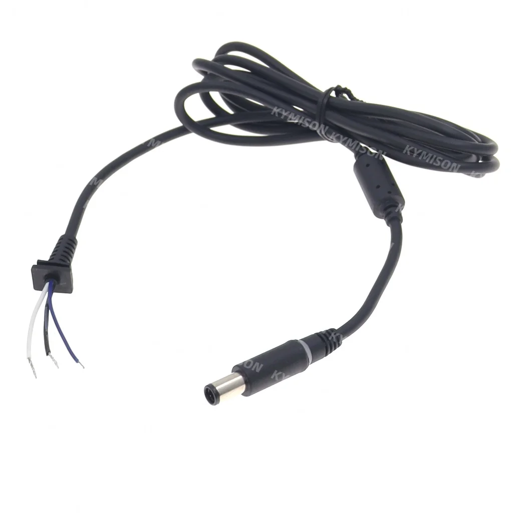 18AWG Miedziane złącze wtykowe DC do laptopa Dell HP Ładowarka Adapter czarny Pin 7.4 x 5.0 z diodą LED 1.8M