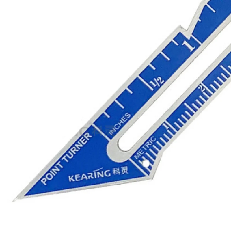 Adjustable Seam Gauge Aluminum Measuring Thickness Ruler Patchwork Quiting Seaming Tools