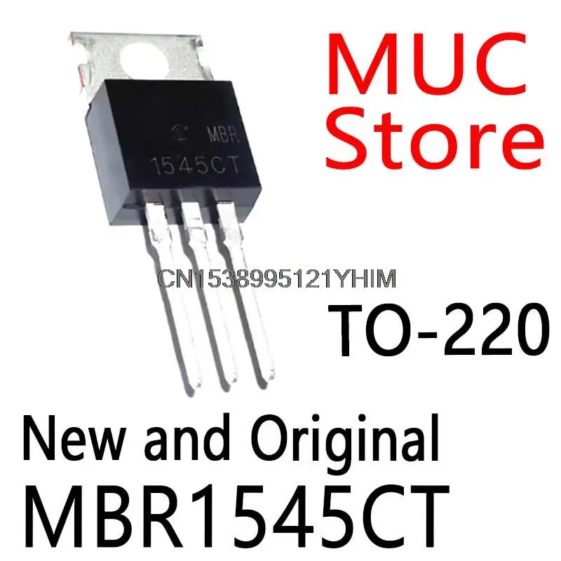 10PCS New and Original  TO-220 B1545G  MBR1545CTG MBR1545CT