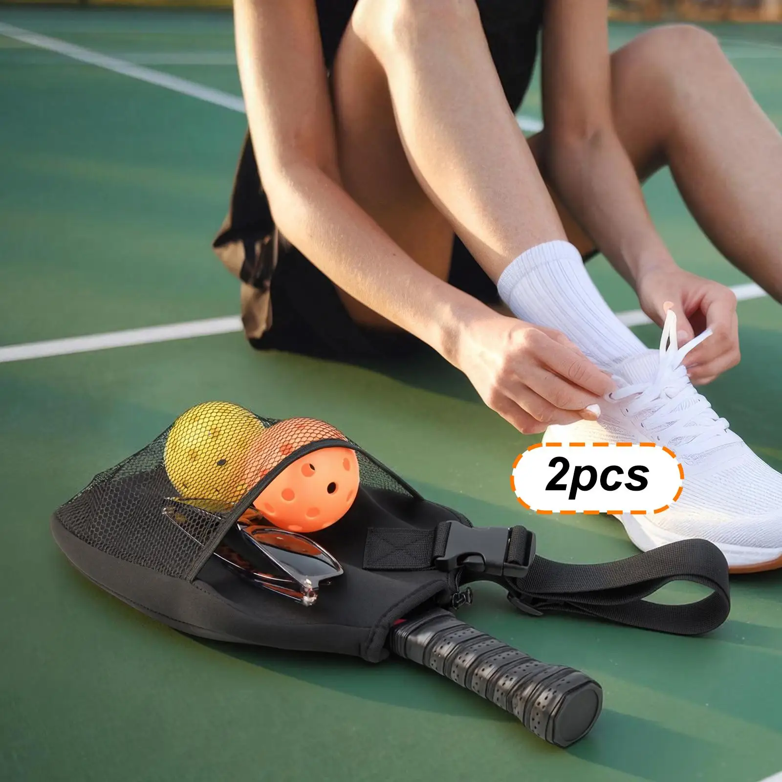 

2x Paddle Cover Racket Case,Table Tennis Paddle Case Accessories Protection Dustproof Storage Carrier Pickleball Head Cover