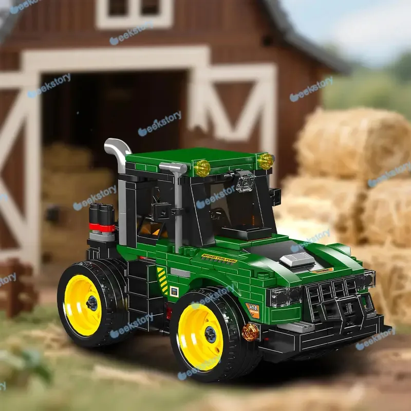 MOC 466 قطعة نموذج جرار زراعي اللبنات الإبداعية 24061 مركبة الأولاد تجميعها تحصيل حلية الطوب الصغيرة اللعب الهدايا #4