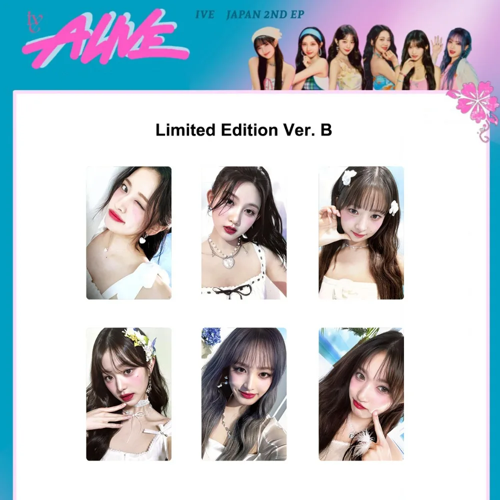 Kpop IVE New Album ALIVE Special Card LOMO Card Photocard Yujin Gaeul Wonyoung LIZ Rei Leeseo Postcard Gift Fans Collection