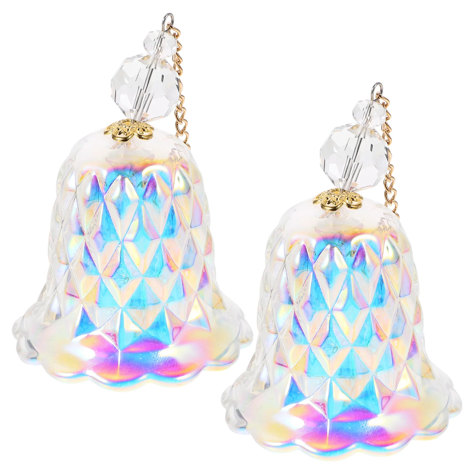 

2 Pcs Suncatcher Outdoor Hanging Ornament Suncatchers Wind Chime for Windows Chimes