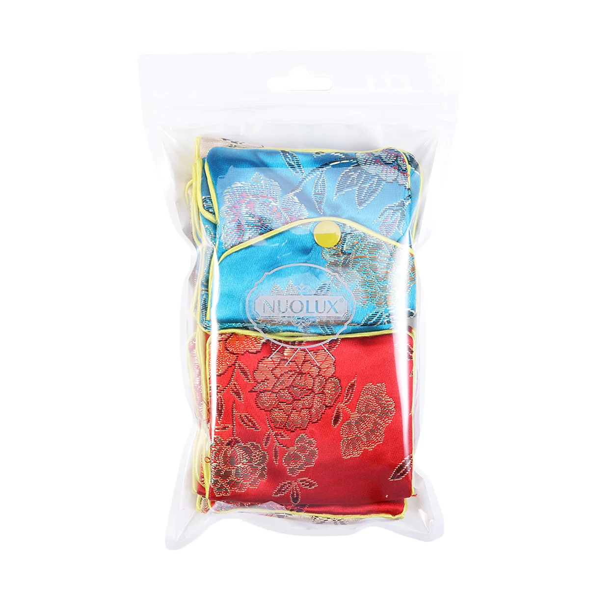 NUOLUX 12PCS Chinese Traditional Brocade Pouch Coin Purse Embroidery Pouch Jewelry Bag (Random Style and Color)