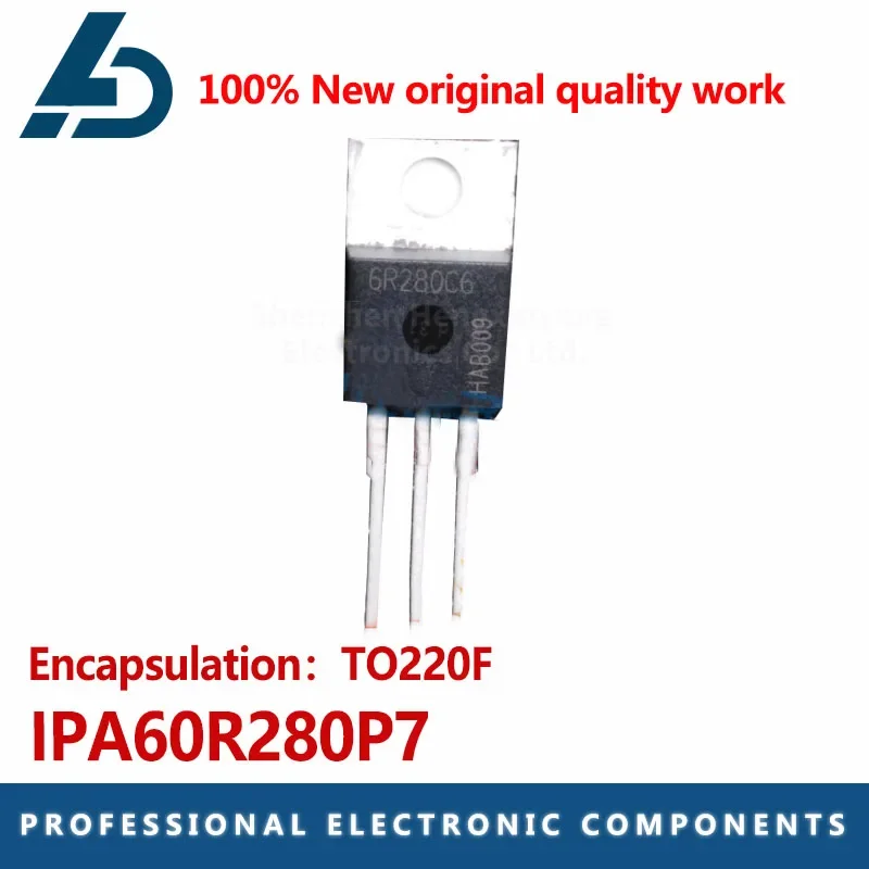 10 PCes IPA60R280C6 6R280C6 OU MOSFET do poder de IPA60R280F7 TO-220F 13.8A 600V