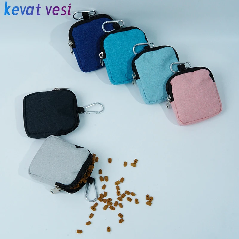 

Portable Dog Treat Bag Outdoor Dog Training Bag Multifunction Pet Waist Bag Puppy Treat Bag with Hook Buckle Poop Bag Container