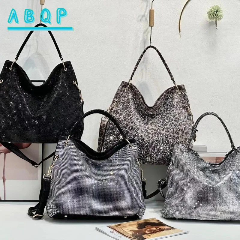 Women's Shoulder Bag Luxury Brand Fashion Diamond-encrusted Women's Shoulder Crossbody Bag Diamond-encrusted Shiny Women's Bag