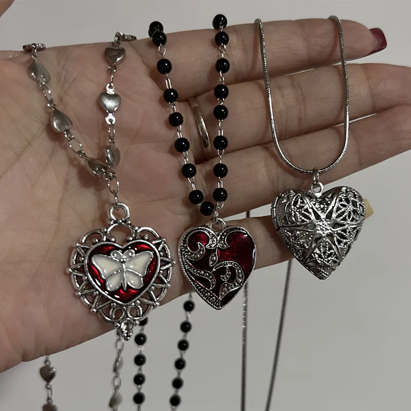 Ramka na zdjęcia darmowa wysyłka kolor srebrny dla kobiet naszyjnik biżuteria biżuteria srebrna moda śliczny wisiorek w kształcie serca wąż naszyjnik
