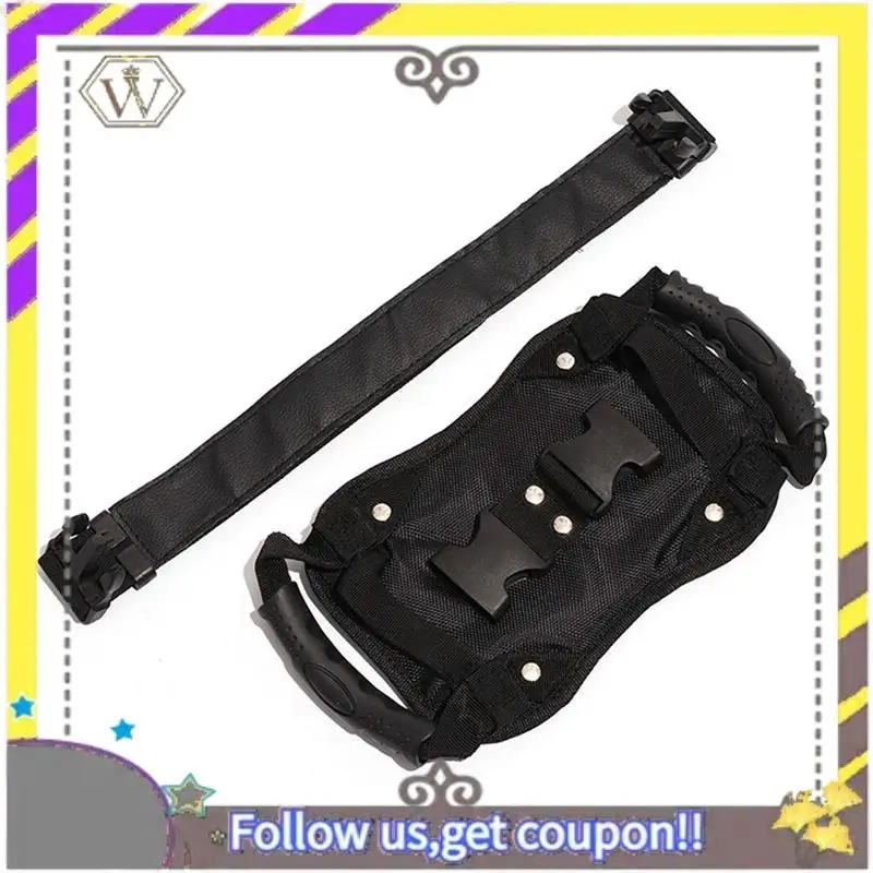 

ABXV-Motorcycle Scooters Safety Belt Back Seat Passenger Grip Grab Handle Non-Slip Strap Universal Motorcycle Seat Strap