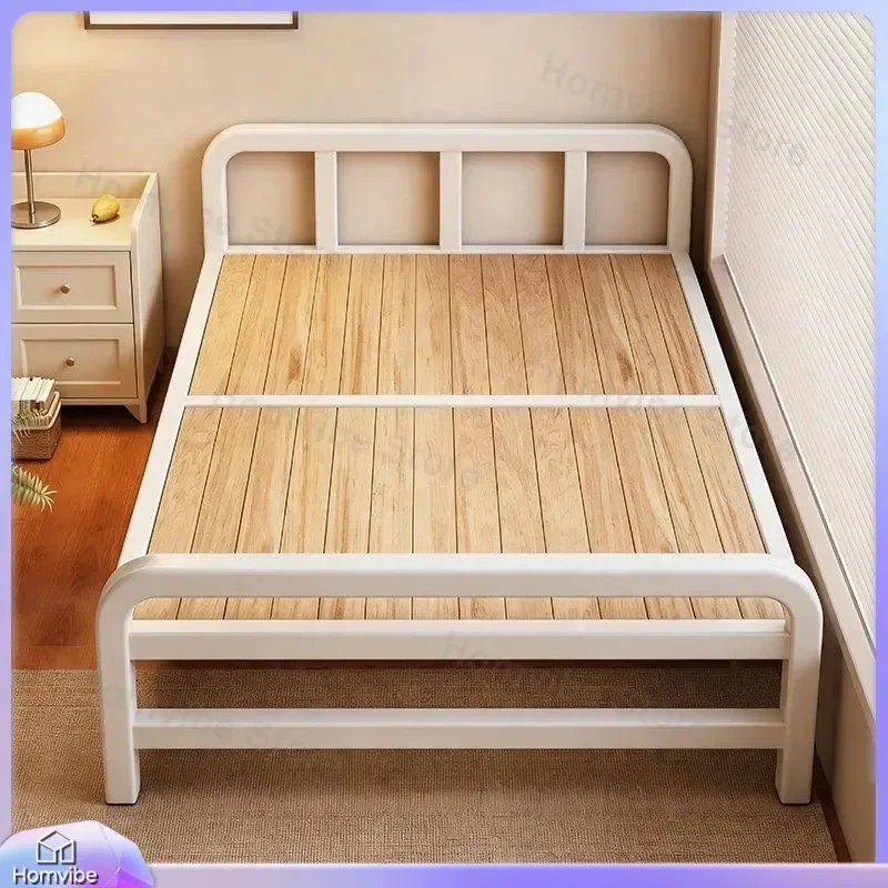 for Folding Bed Adult Household Single Bed 1.5m Simple Dual Use 2026 New Rental Room Reinforced Double Hard Board Bed